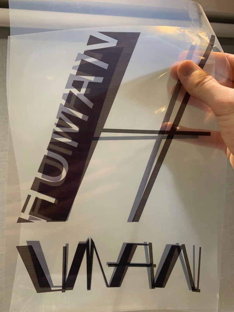 wasn't as badly misaligned as this I did this to show its two films